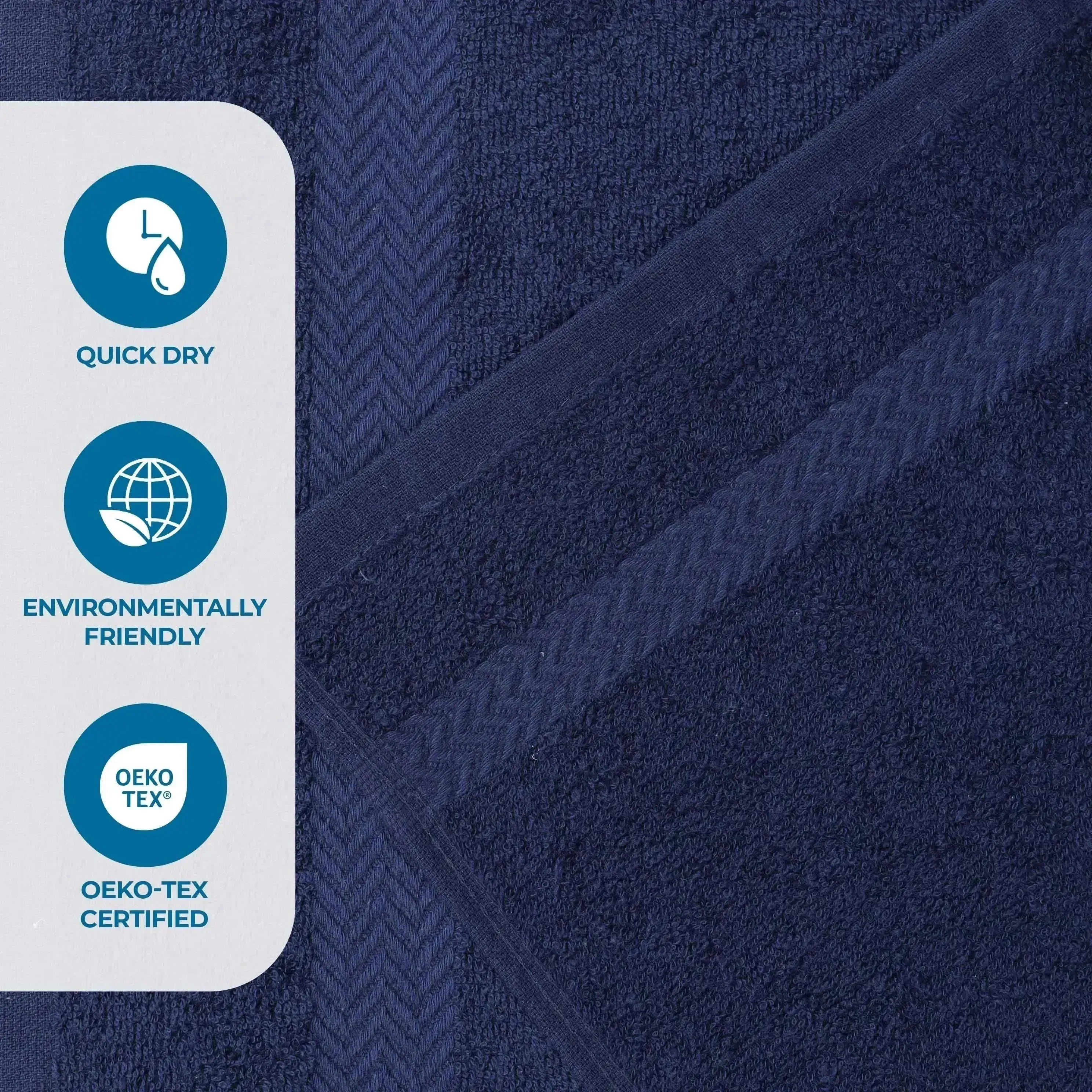 Highly Absorbent Eco-Friendly Soft Cotton 18 Piece Towel Set - Towel Set by Superior Brand