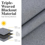 Neal 100% Blackout Machine Washable Grommet Curtains, Set of 2 Panels