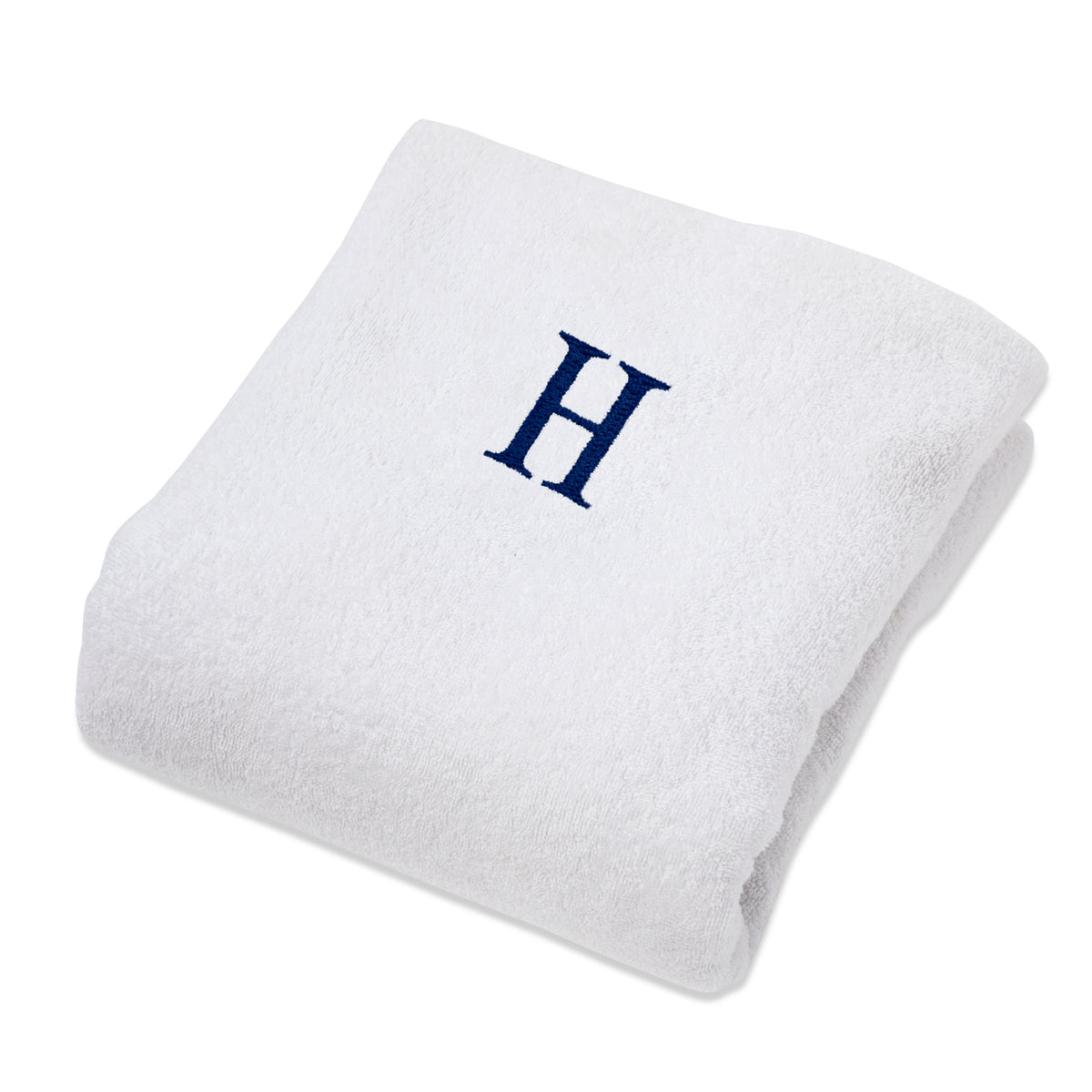 Superior Monogrammed Combed Cotton Lounge Chair Cover - H