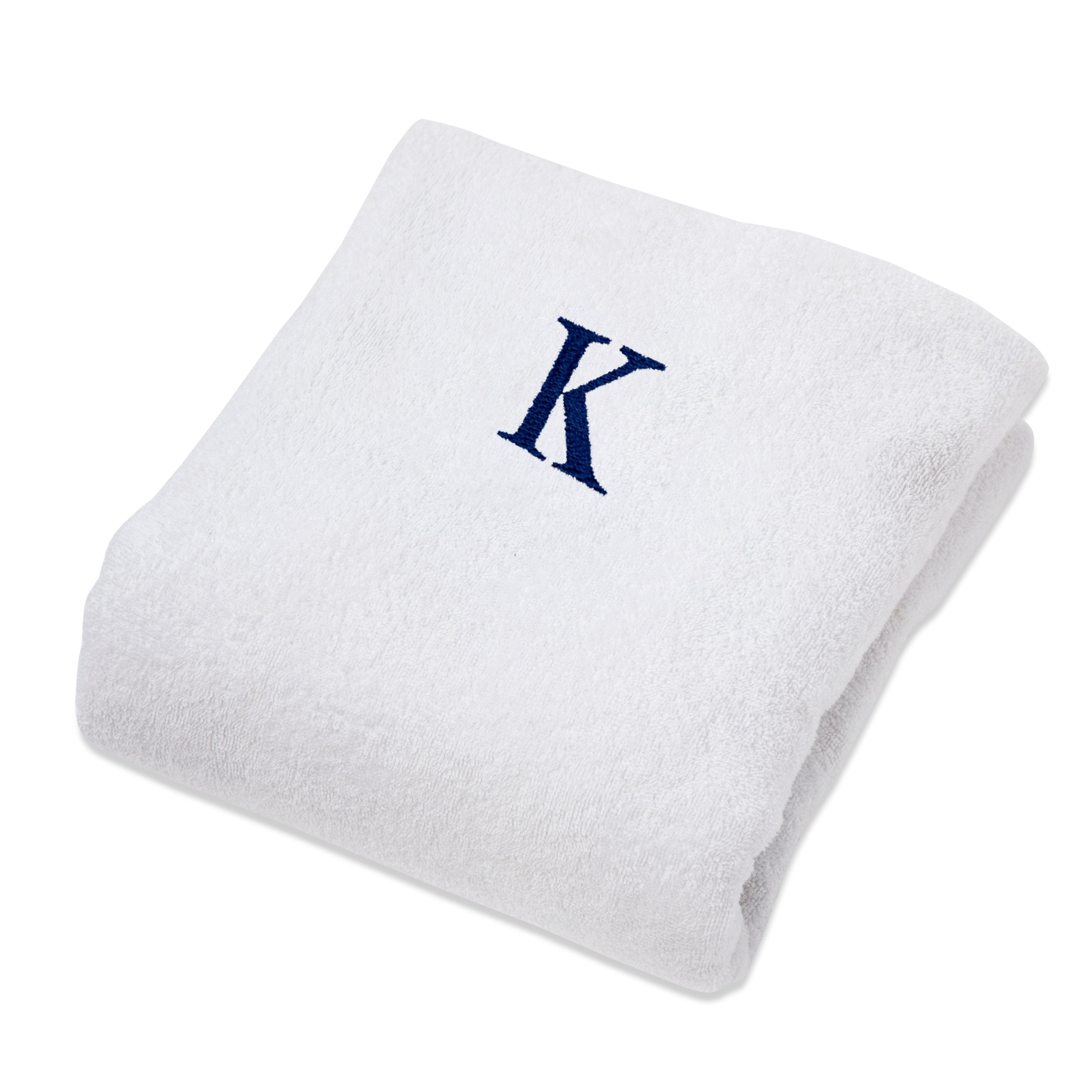 Cotton Monogrammed Patio Chaise Lounge Chair Cover - Beach Towel by Superior Brand