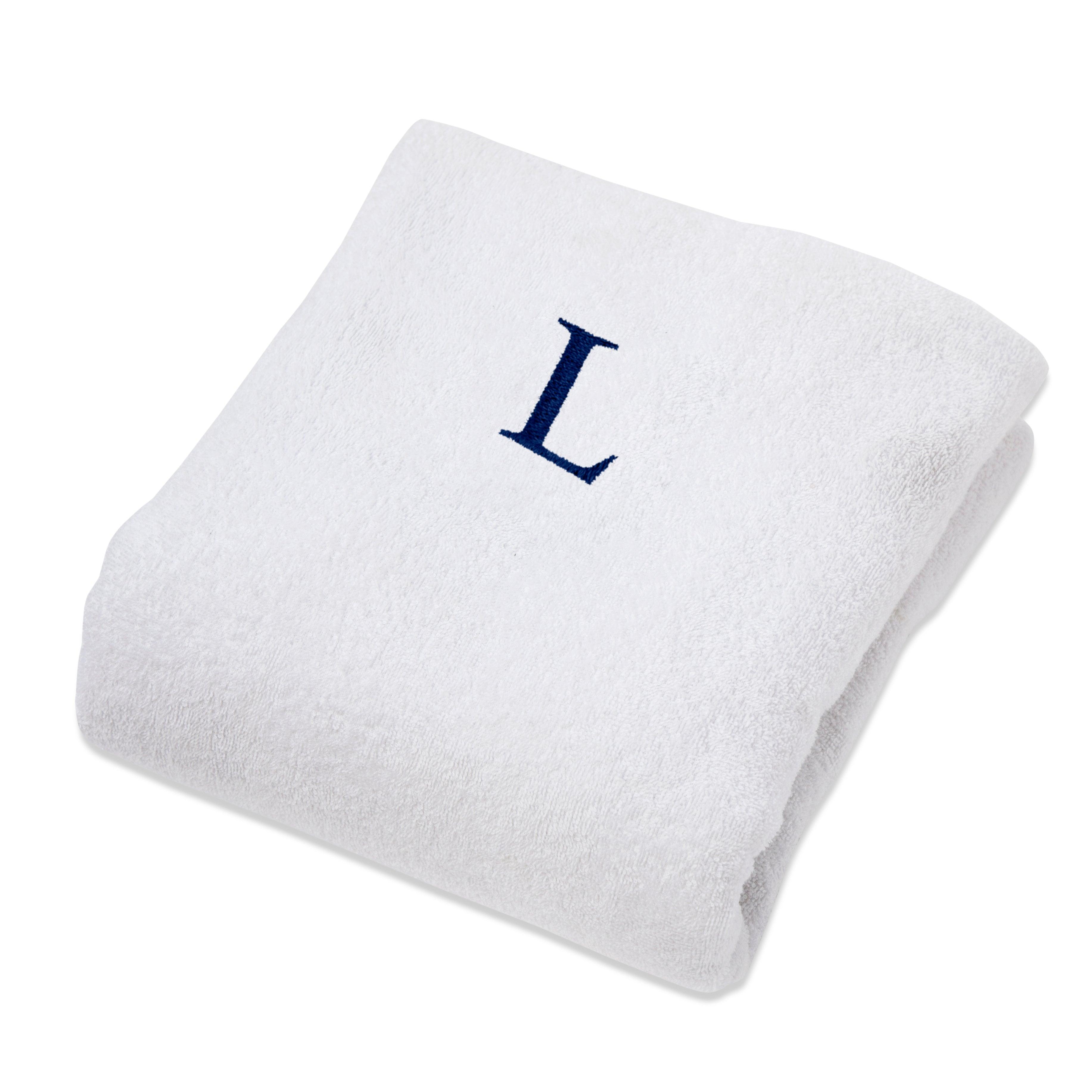 Cotton Monogrammed Patio Chaise Lounge Chair Cover - Beach Towel by Superior Brand