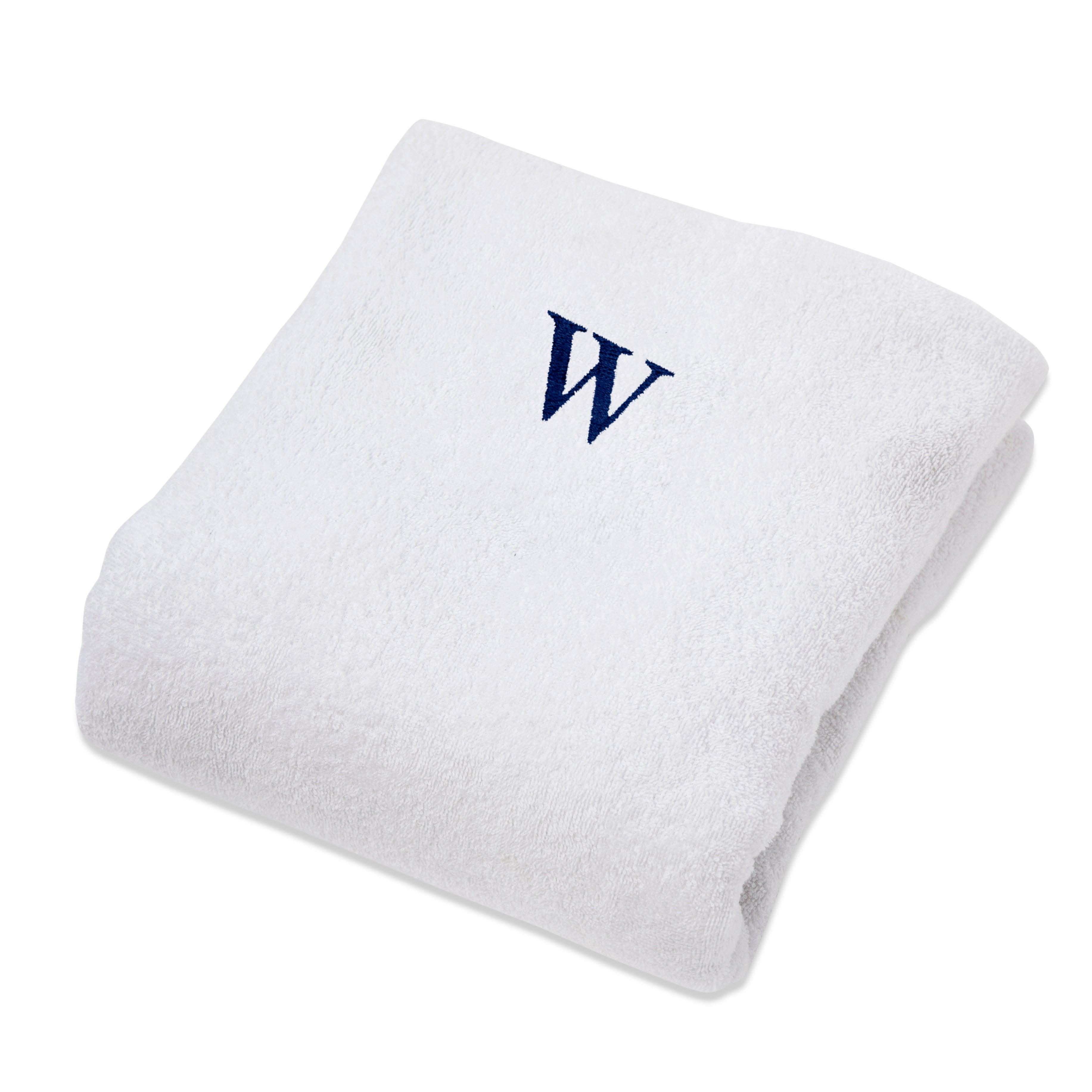 Cotton Monogrammed Patio Chaise Lounge Chair Cover - Beach Towel by Superior Brand
