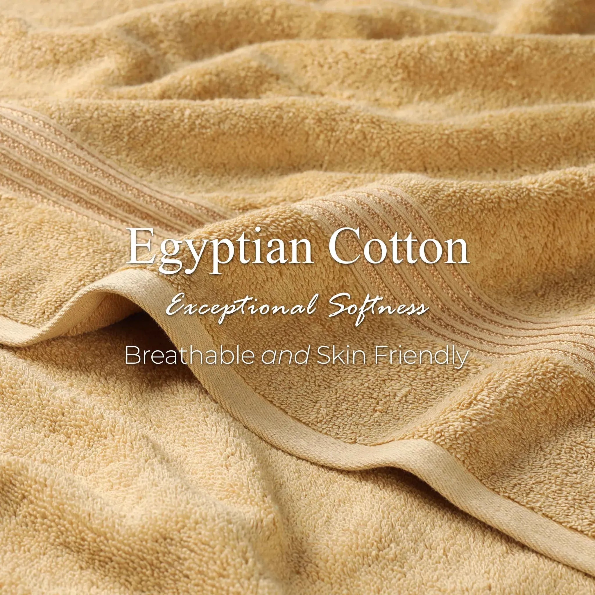Egyptian Cotton Heritage Plush Towel Set 3 Piece - Egyptian Cotton Towel Set by Superior Brand