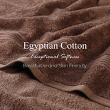 Egyptian Cotton Plush Absorbent Luxury Bath Towel Set of 4 - Egyptian Cotton Bath Towel by Superior Brand