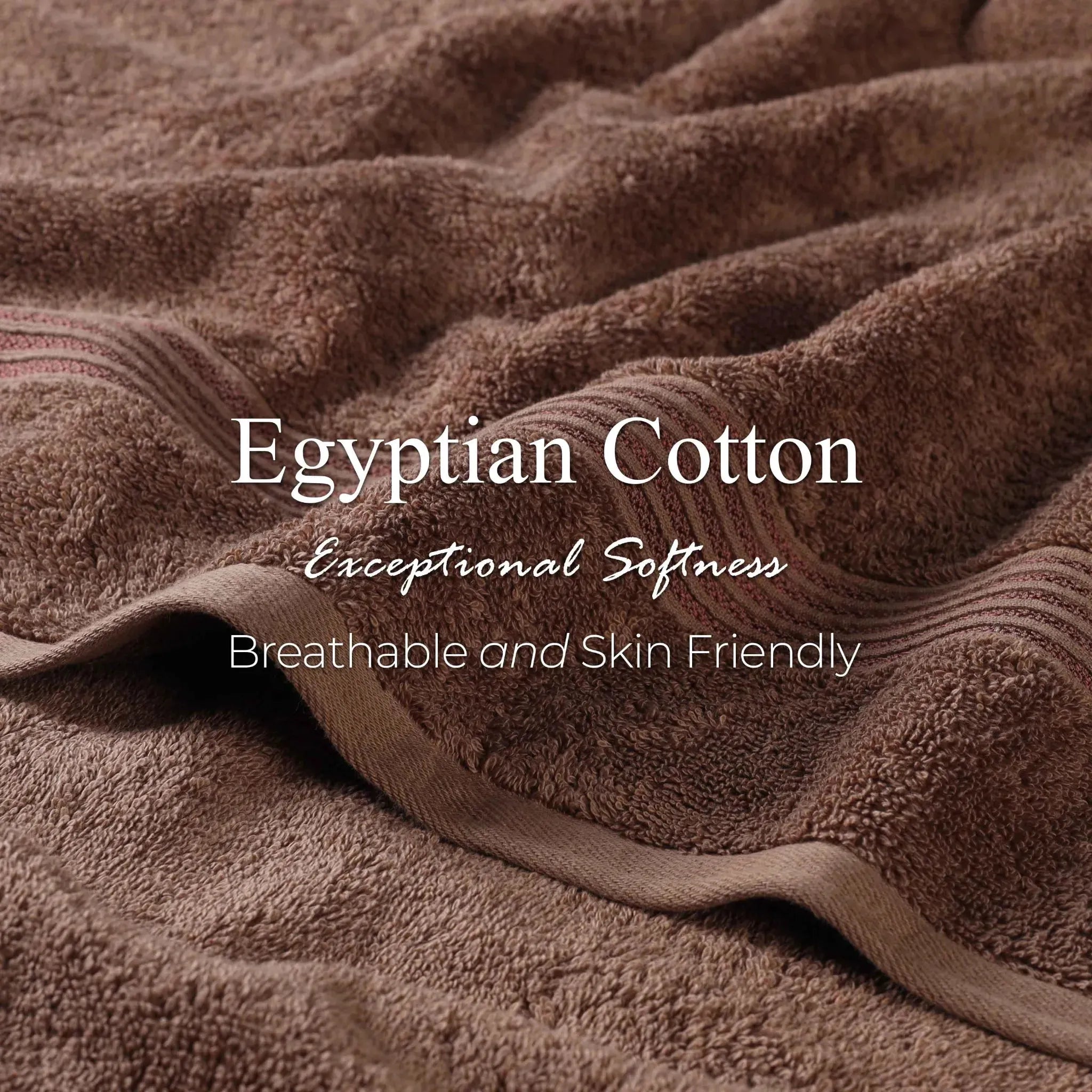 Egyptian Cotton Heritage Plush Towel Set 3 Piece - Egyptian Cotton Towel Set by Superior Brand