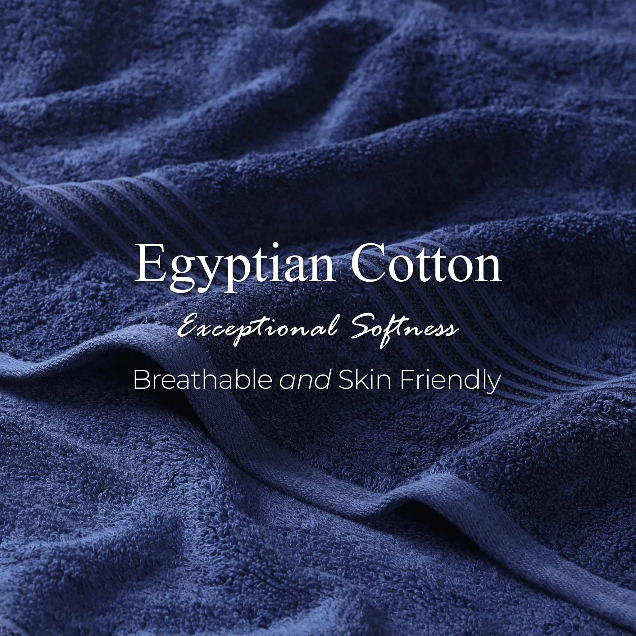 Egyptian Cotton Heritage Plush Towel Set 3 Piece - Egyptian Cotton Towel Set by Superior Brand