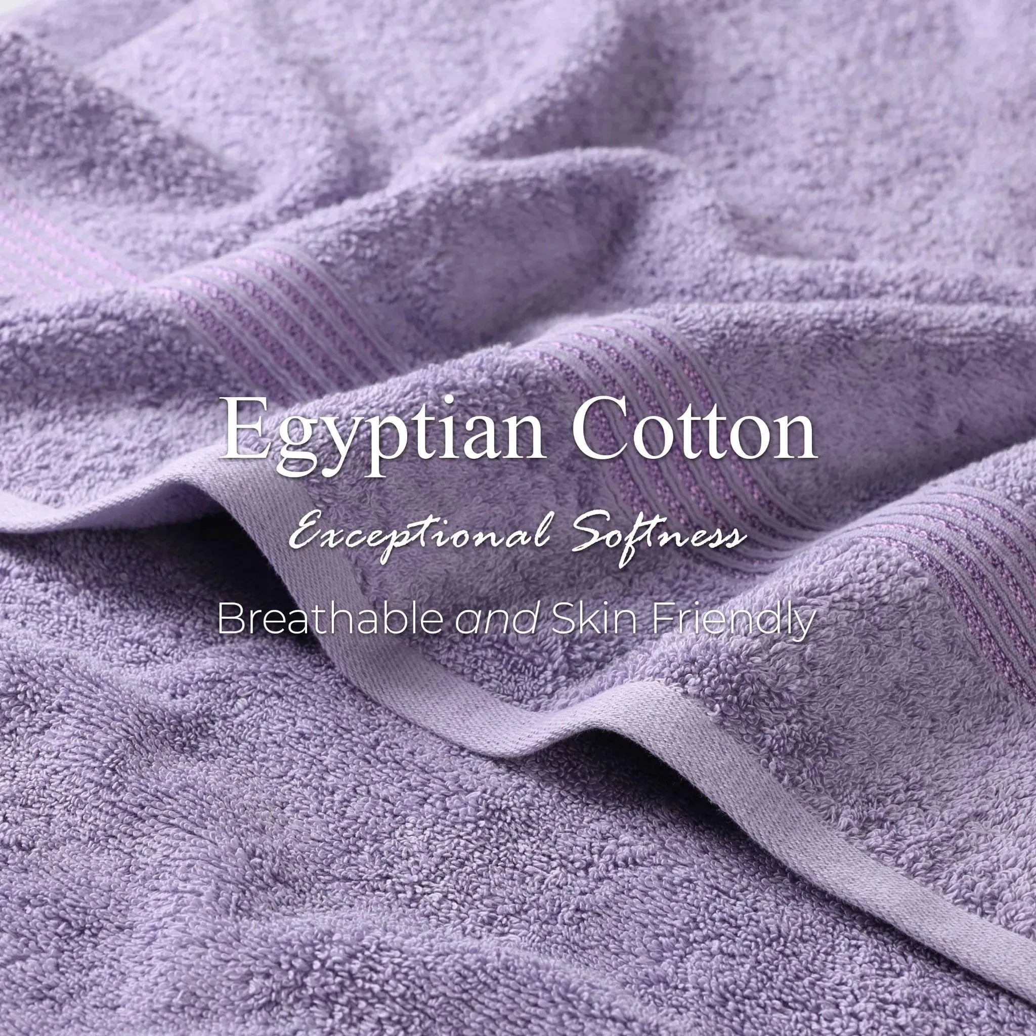 Egyptian Cotton Heritage Plush Towel Set 3 Piece - Egyptian Cotton Towel Set by Superior Brand