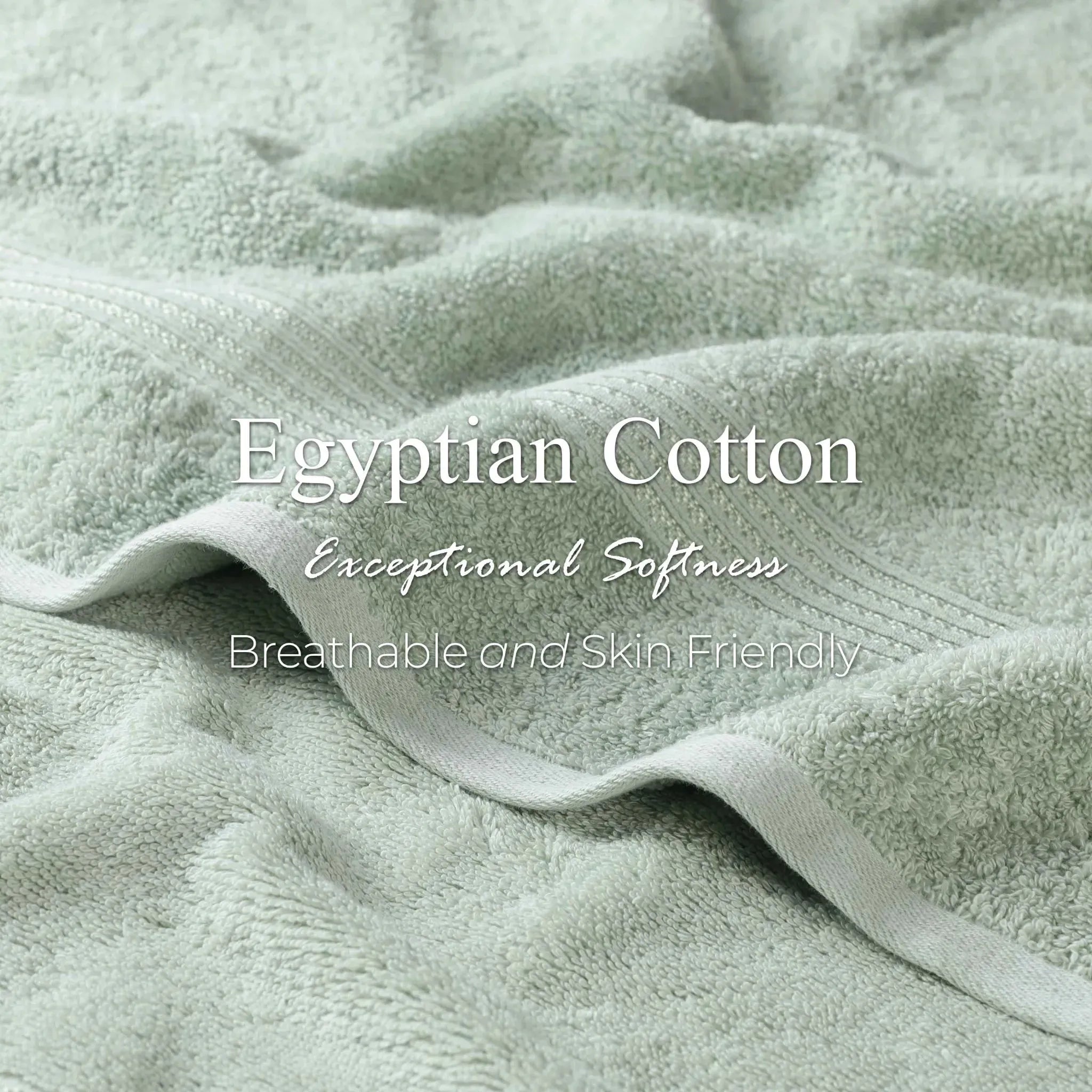 Egyptian Cotton Plush Absorbent Luxury Bath Towel Set of 4 - Egyptian Cotton Bath Towel by Superior Brand