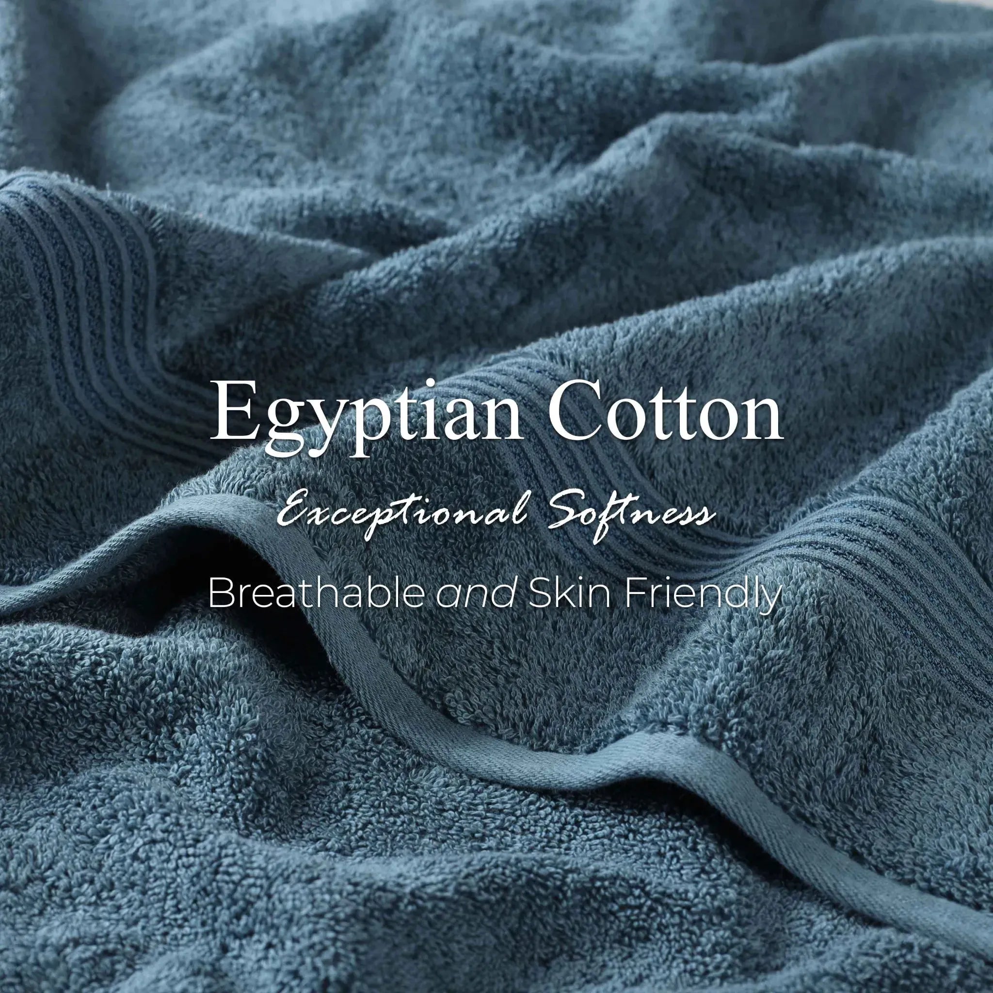 Egyptian Cotton Heritage Plush Towel Set 3 Piece - Egyptian Cotton Towel Set by Superior Brand