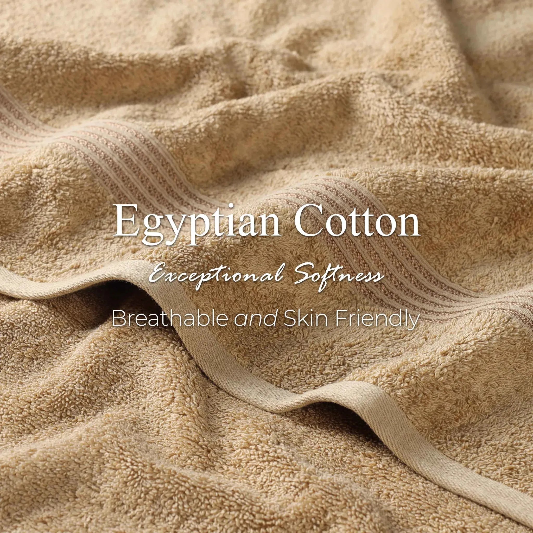Egyptian Cotton Heritage Plush Towel Set 3 Piece - Egyptian Cotton Towel Set by Superior Brand