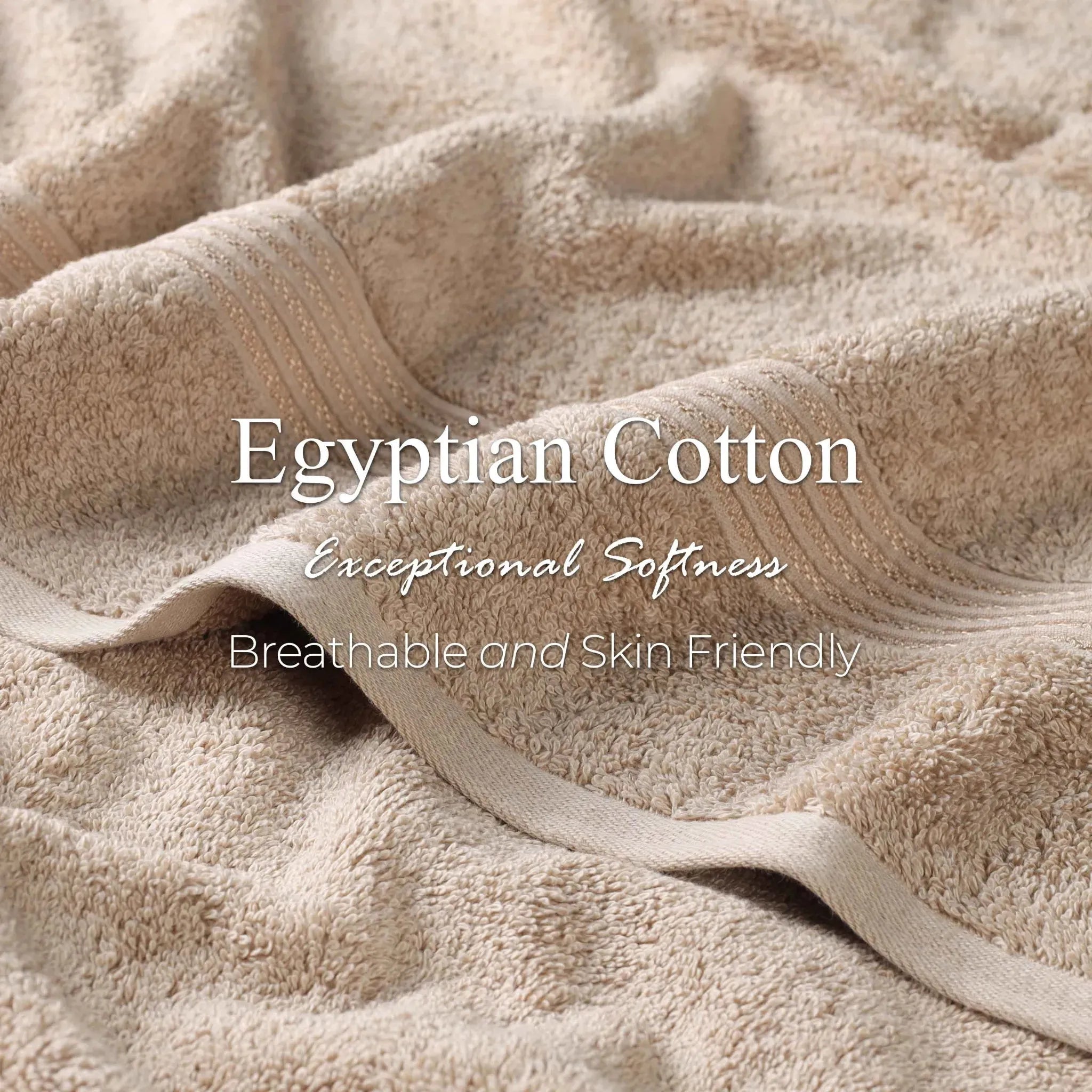 Egyptian Cotton Heritage Plush Towel Set 3 Piece - Egyptian Cotton Towel Set by Superior Brand
