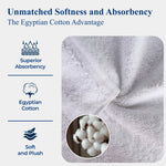 100% Egyptian Cotton Madison Plush Towel Set 9 Piece - Egyptian Cotton Towel Set by Superior Brand