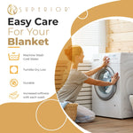 100% Cotton Waffle Blanket – Cooling Waffle Weave, Lightweight & Breathable - Blanket by Superior Brand
