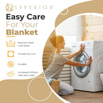 100% Cotton Waffle Blanket – Cooling Waffle Weave, Lightweight & Breathable - Blanket by Superior Brand