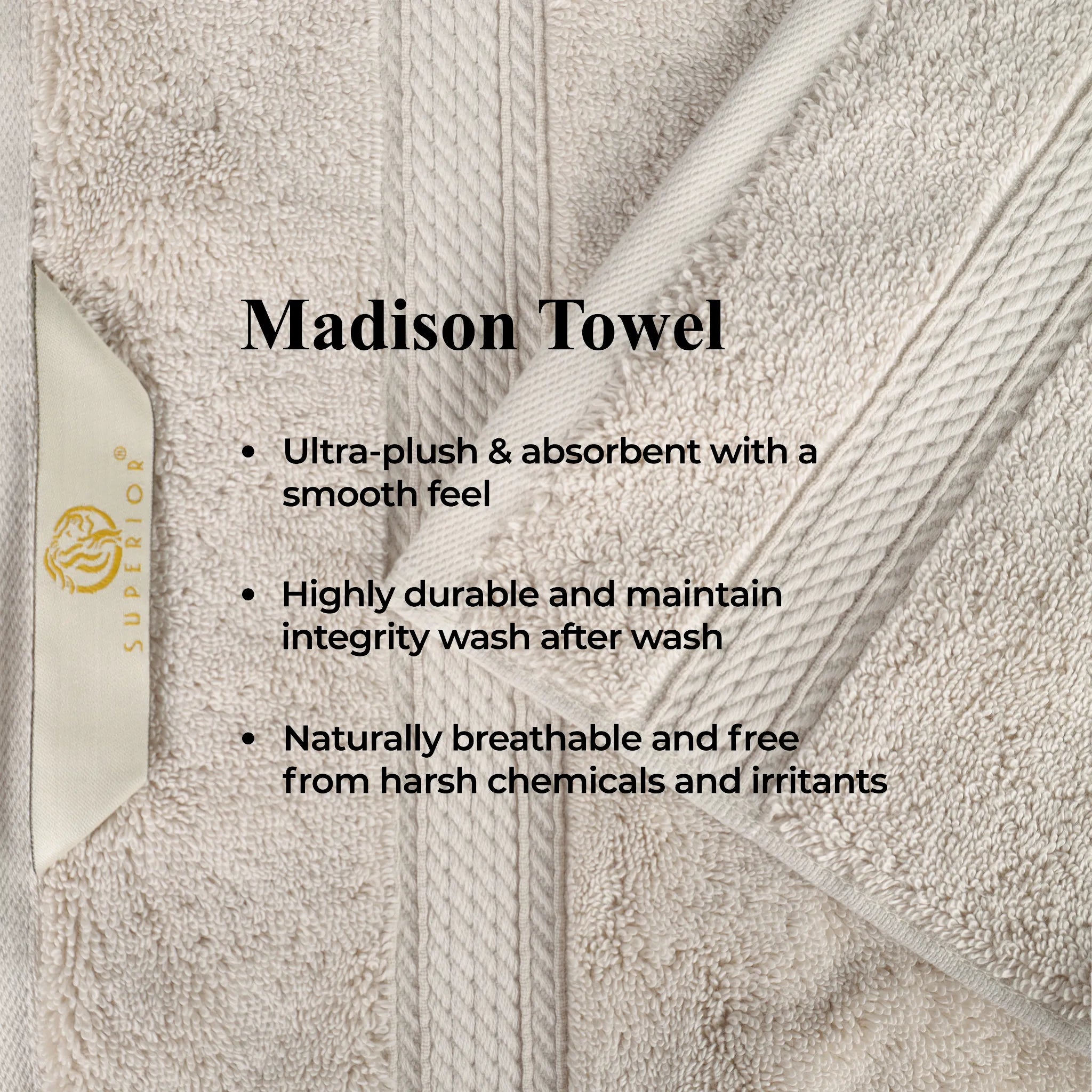 Egyptian Cotton Bath Towels - Plush Bath Sheet Set of 2 - Egyptian Cotton Bath Sheet by Superior Brand