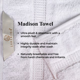 100% Egyptian Cotton Madison Plush Towel Set 9 Piece - Egyptian Cotton Towel Set by Superior Brand