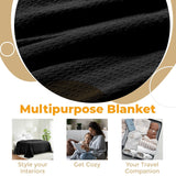 100% Cotton Waffle Blanket – Cooling Waffle Weave, Lightweight & Breathable - Blanket by Superior Brand