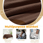 100% Cotton Waffle Blanket – Cooling Waffle Weave, Lightweight & Breathable - Blanket by Superior Brand