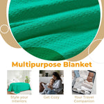 100% Cotton Waffle Blanket – Cooling Waffle Weave, Lightweight & Breathable - Blanket by Superior Brand