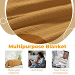 100% Cotton Waffle Blanket – Cooling Waffle Weave, Lightweight & Breathable - Blanket by Superior Brand