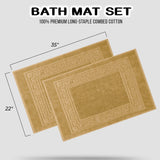 Egyptian Cotton Greek Key Infinity Border Bath Mat Set of 2 - Bath Mats by Superior Brand