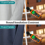 Nyan 100% Blackout Machine Washable Grommet Curtains, Set of 2 Panels