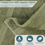 Oregon Organic Cotton Medium Weight Solid Hand Towel, Set of 6 - Hand Towel by Superior Brand