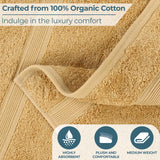 Oregon Organic Cotton Medium Weight Solid Hand Towel, Set of 6 - Hand Towel by Superior Brand