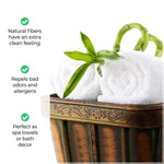 Rayon from Bamboo Eco-Friendly Fluffy Soft Solid 6 Piece Towel Set - Towel Set by Superior Brand