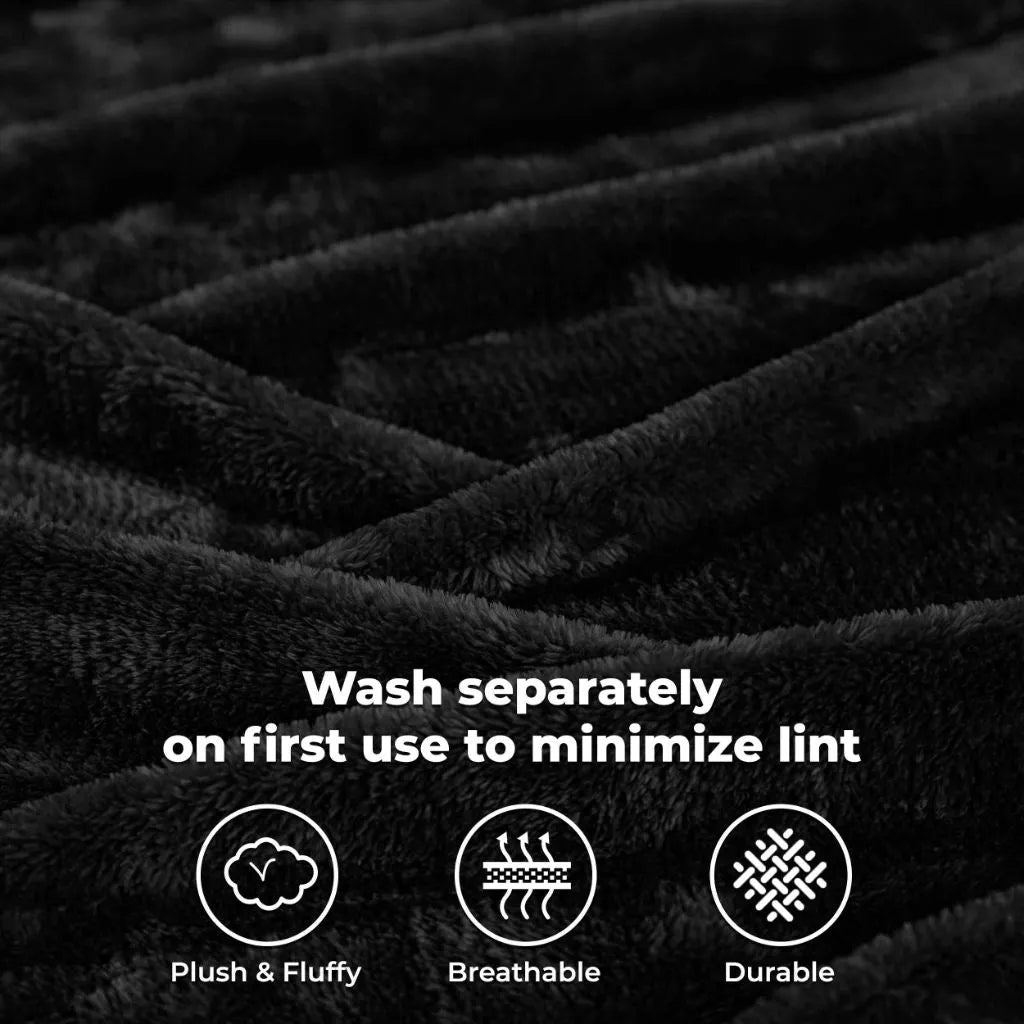 Fleece Plush Medium Weight Fluffy Soft Solid Decorative Blanket - Blanket by Superior Brand