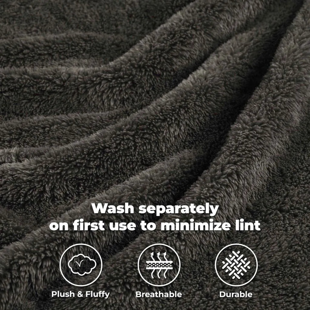 Fleece Plush Medium Weight Fluffy Soft Solid Decorative Blanket - Blanket by Superior Brand