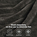 Fleece Plush Medium Weight Fluffy Soft Solid Decorative Blanket - Blanket by Superior Brand