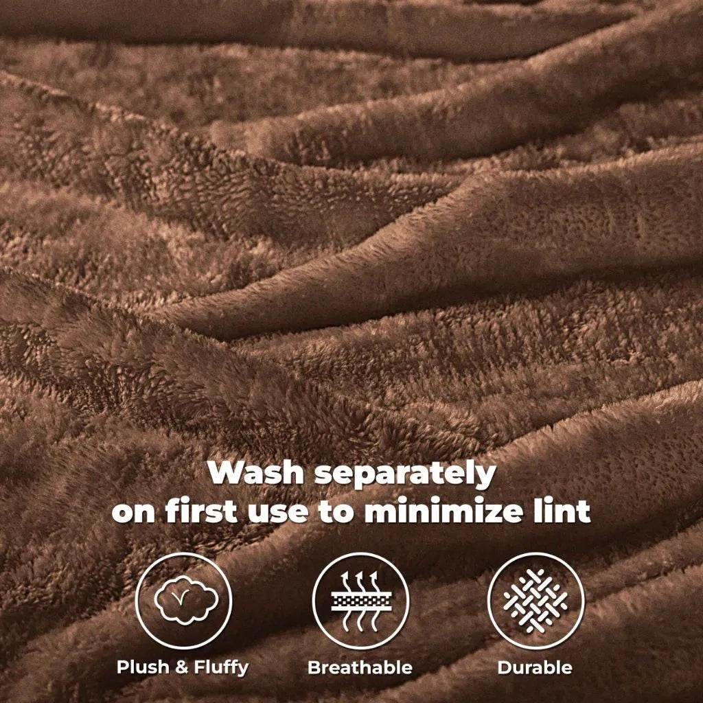 Fleece Plush Medium Weight Fluffy Soft Solid Decorative Blanket - Blanket by Superior Brand