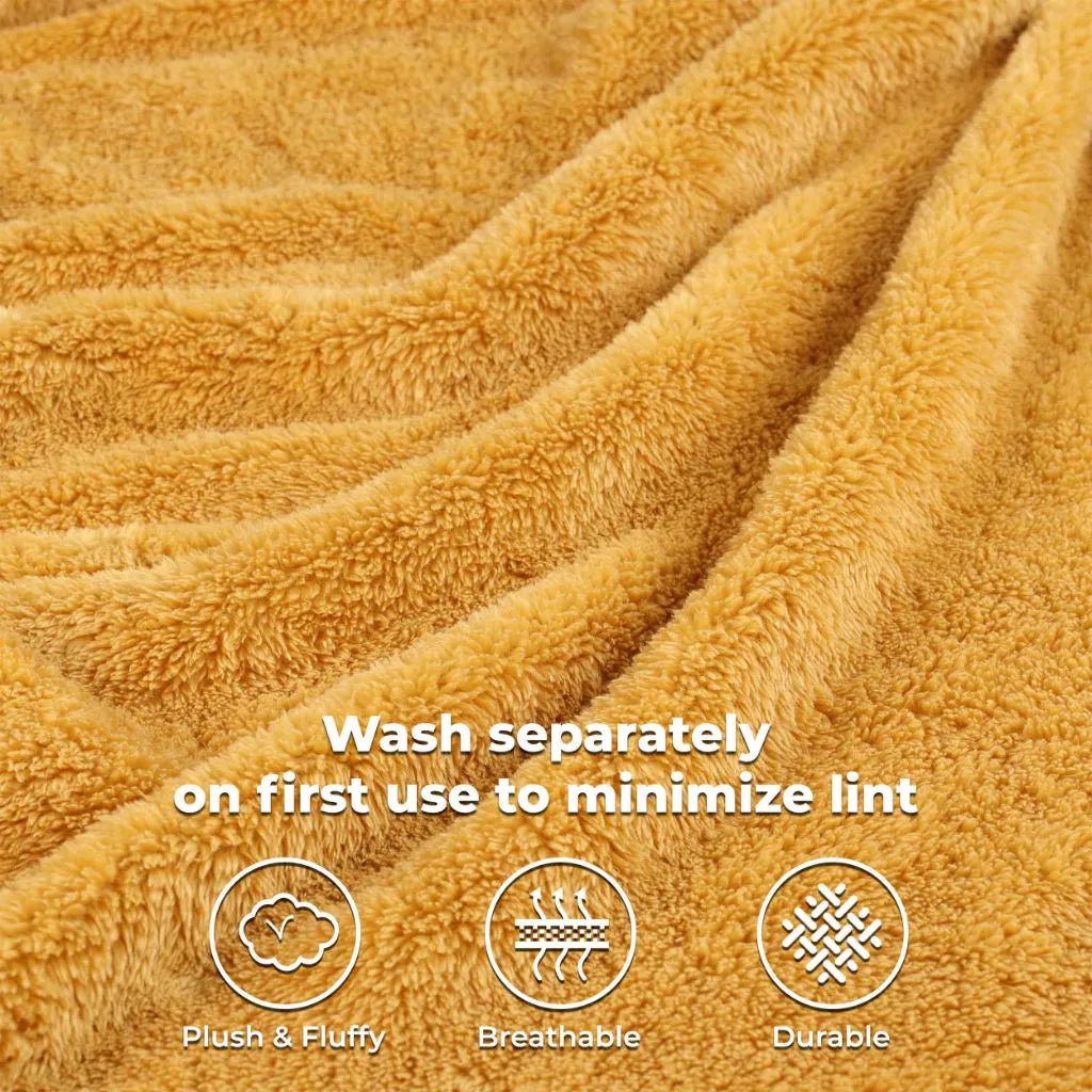 Fleece Plush Medium Weight Fluffy Soft Solid Decorative Blanket - Blanket by Superior Brand