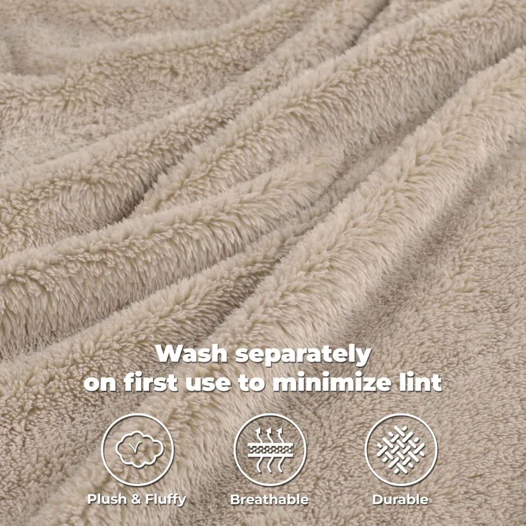 Fleece Plush Medium Weight Fluffy Soft Solid Decorative Blanket - Blanket by Superior Brand
