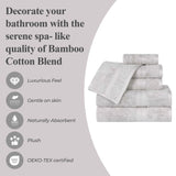 Rayon from Bamboo Ultra-Plush Heavyweight 6 Piece Hand Towel Set - Hand Towel Set by Superior Brand