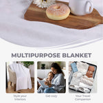 100% Cotton Thermal Blanket – Basketweave All-Season, Lightweight & Breathable - Blanket by Superior Brand