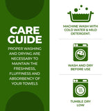 Rayon from Bamboo Eco-Friendly Fluffy Soft Solid 6 Piece Towel Set - Towel Set by Superior Brand