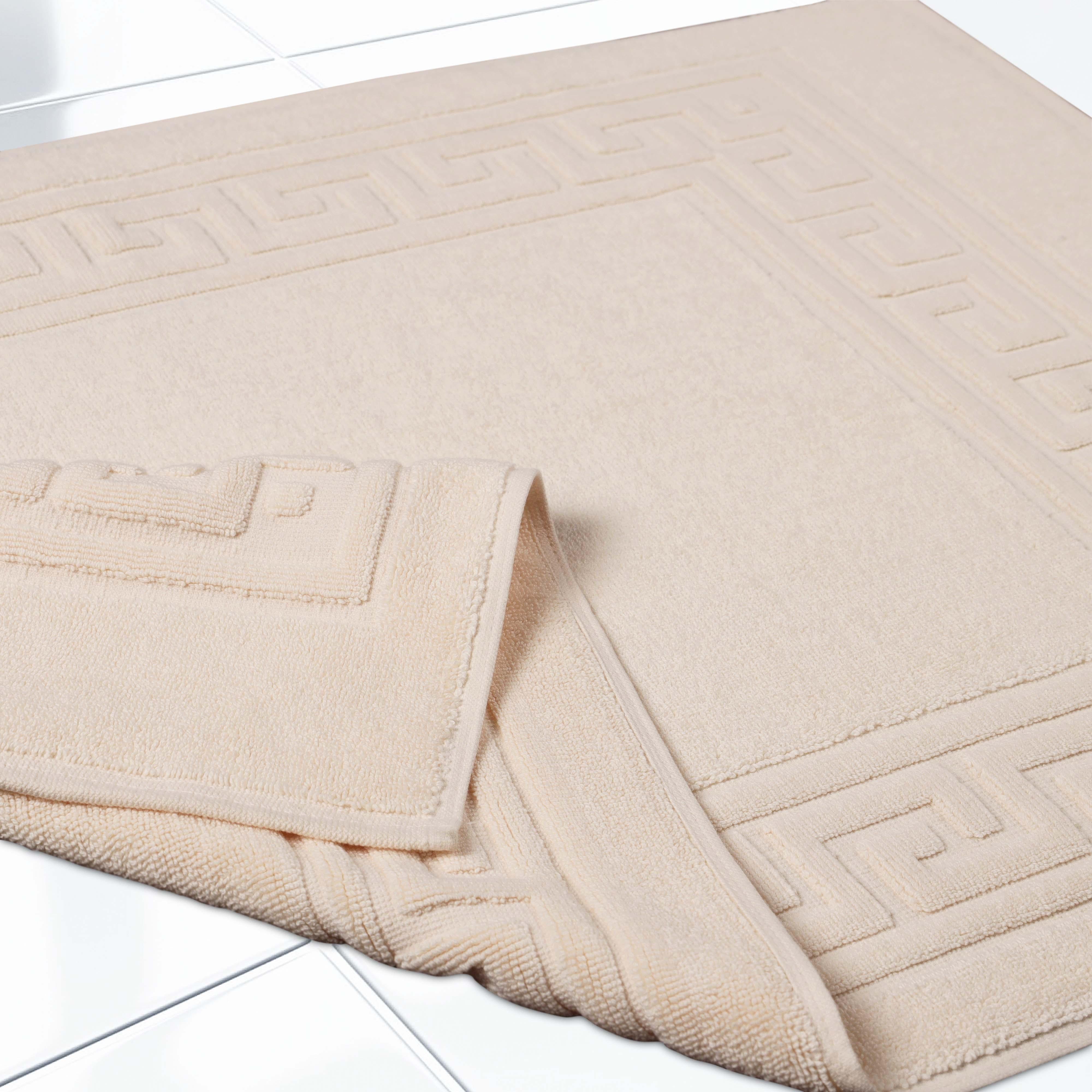 Egyptian Cotton Greek Key Infinity Border Bath Mat Set of 2 - Bath Mats by Superior Brand