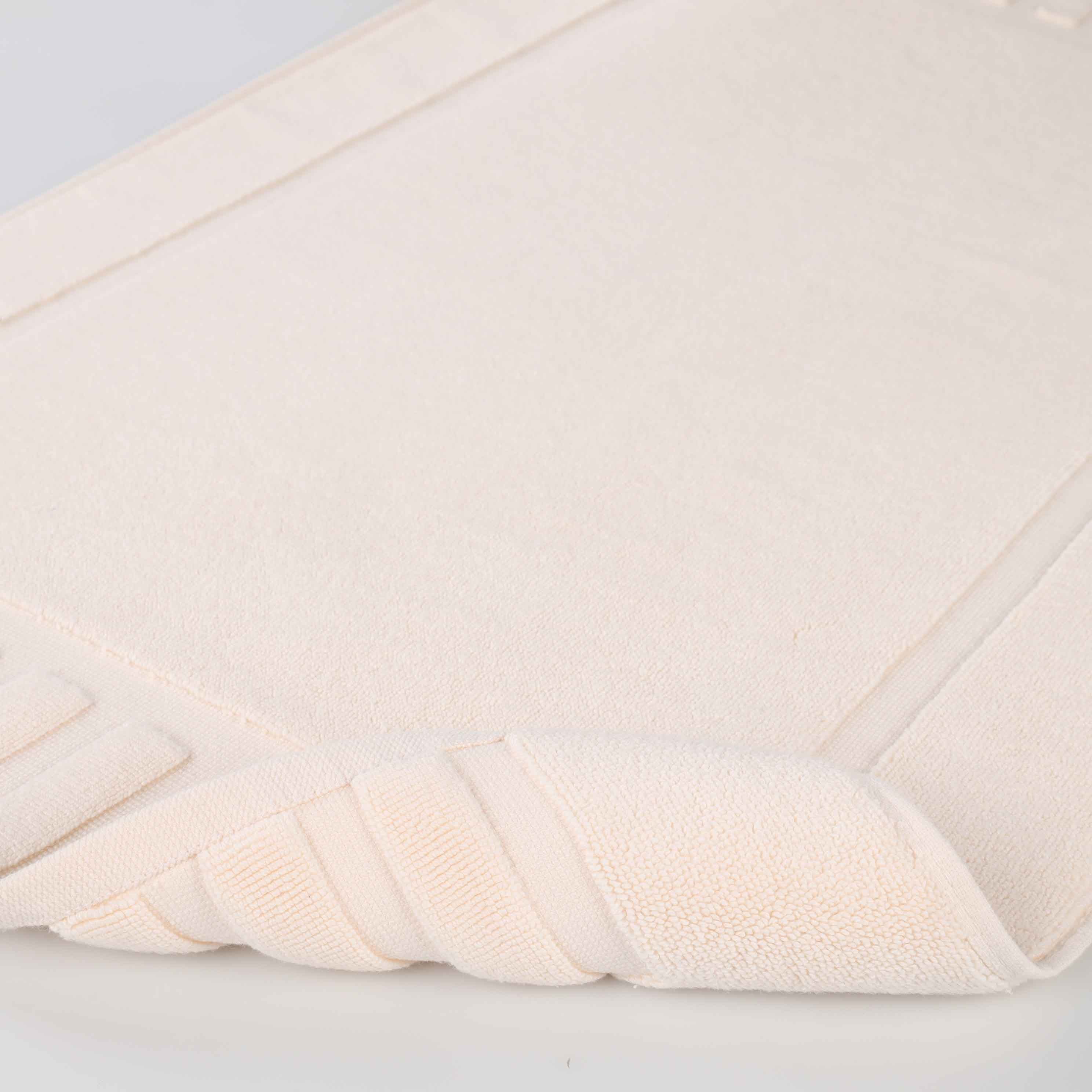 Leo Cotton Solid Modern Absorbent Heavy Washable Bath Mat Set of 2 - Bath Mats by Superior Brand