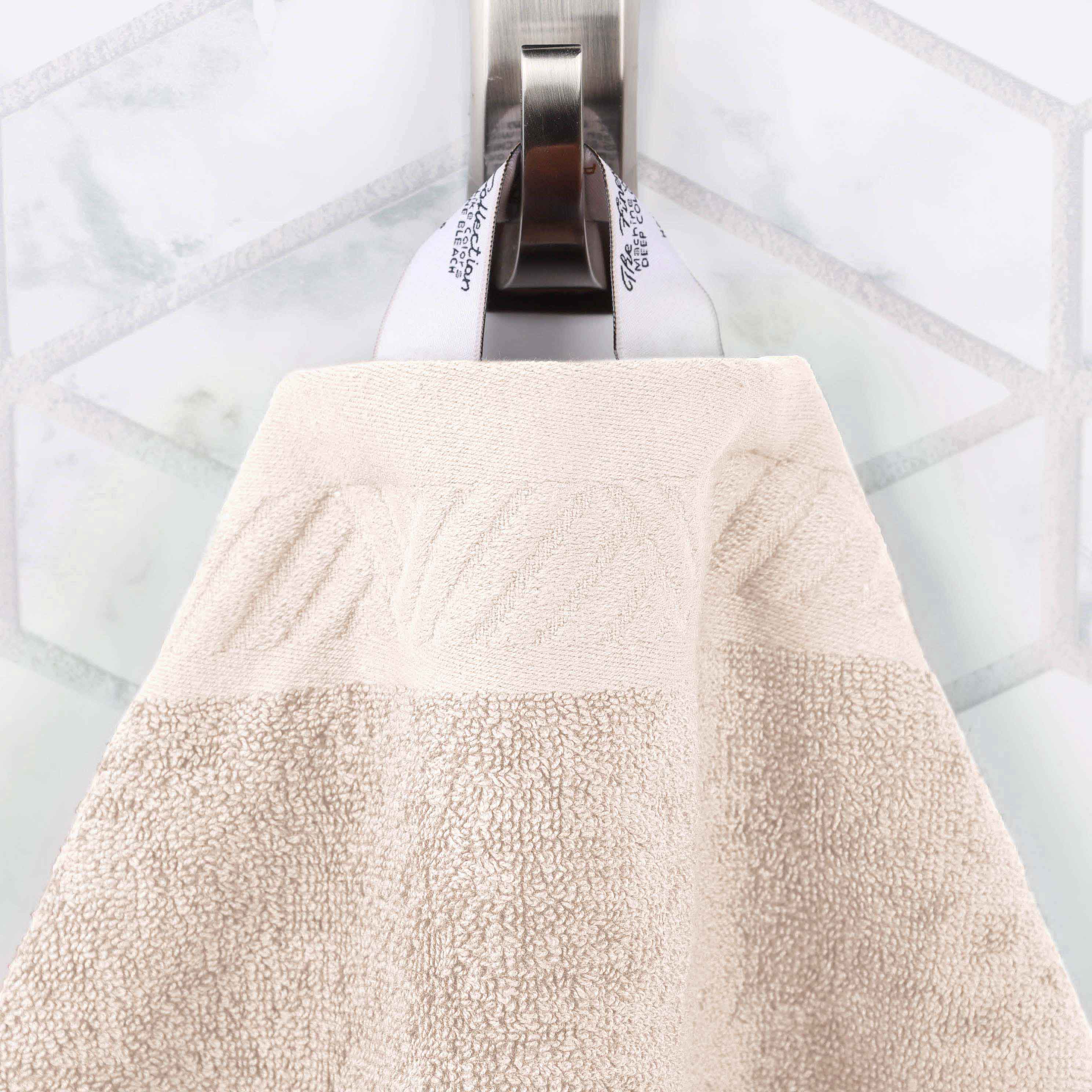 Egyptian Cotton Basketweave Towel Set 6 Piece - Egyptian Cotton Towel Set by Superior Brand