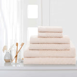 Egyptian Cotton Basketweave Towel Set 6 Piece - Egyptian Cotton Towel Set by Superior Brand