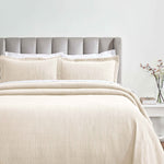 Zenith Cotton Medium Weight Geometric Matelasse Bedspread and Sham Set - Bedspread by Superior Brand