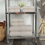 Cotton Plush Terry Towel Set 8-Piece - Atlas - Towel Set by Superior Brand