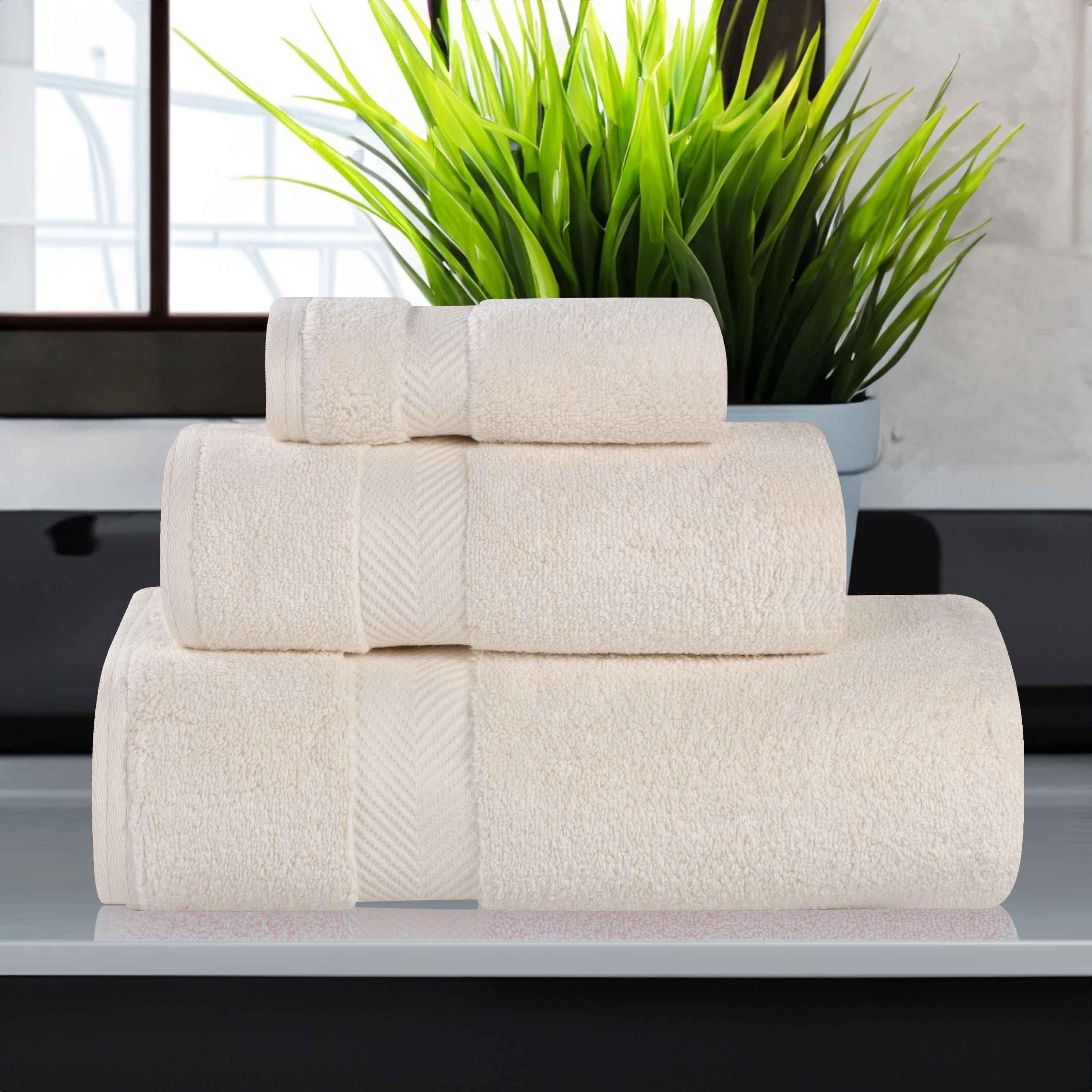 Zero-Twist Smart-Dry Combed Cotton 3 Piece Towel Set - Towel Set by Superior Brand