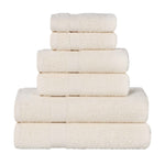 6 Piece Cotton Eco-Friendly Soft Absorbent Towel Set - Towel Set by Superior Brand