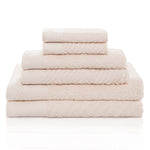 Egyptian Cotton Basketweave Towel Set 6 Piece - Egyptian Cotton Towel Set by Superior Brand
