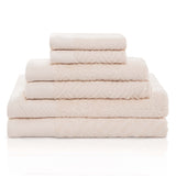 Egyptian Cotton Basketweave Towel Set 6 Piece - Egyptian Cotton Towel Set by Superior Brand