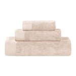 Egyptian Cotton Basketweave Solid Towel Set 3 Piece - Egyptian Cotton Towel Set by Superior Brand