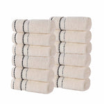 Egyptian Giza Cotton Plush Soft Towel Set 12 Piece - Egyptian Cotton Towel Set by Superior Brand